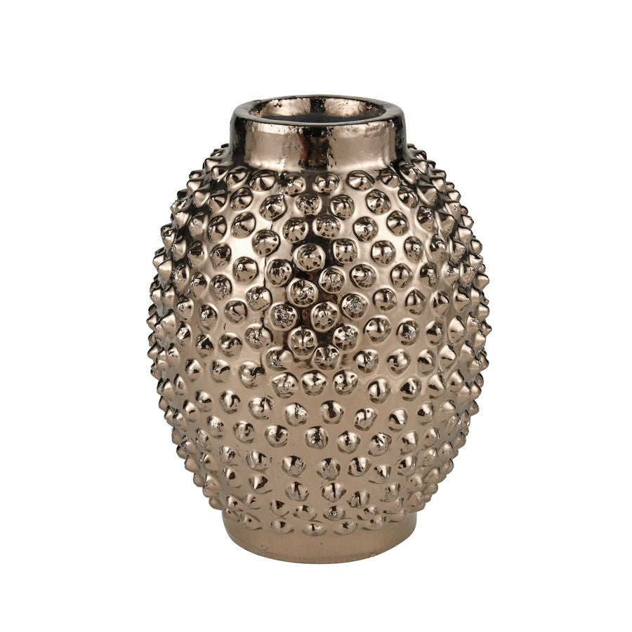 Atlas Lighting Dorus Large Vase | Textured Gold Glazed Earthenware | Living Room & Entryway Decor | 9.75 x 9.75 x 12.75 in | Model AC11256-01