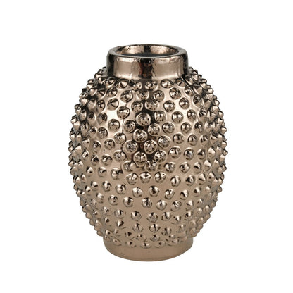 Atlas Lighting Dorus Large Vase | Textured Gold Glazed Earthenware | Living Room & Entryway Decor | 9.75 x 9.75 x 12.75 in | Model AC11256-01