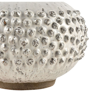 Atlas Lighting Echten Vase | Transitional White Terracotta Earthenware | Decorative Vase for Living Room & Entryway | Model AC11284-01