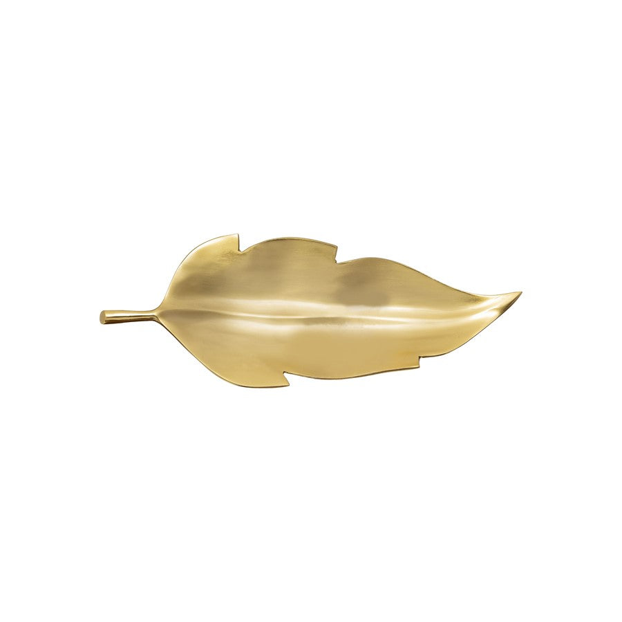 Atlas Lighting Ennis Leaf Tray Set of 2 | Bronze and Brass Metal Leaf Sculptural Trays | Living Room & Entryway Decor | 26.75in W | Model AC11294-01S