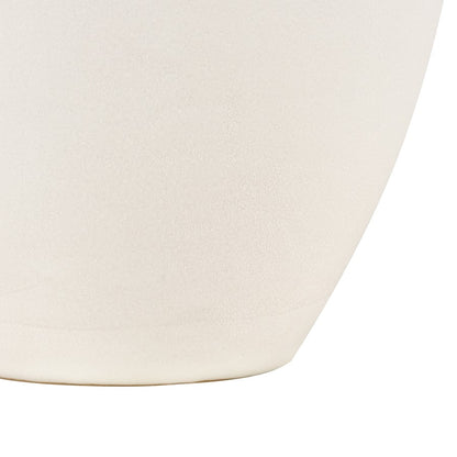 Atlas Lighting Faye 14in Vase | White Earthenware | Entryway & Living Room Decor | 7 x 7 x 14 in | Model AC11301-01