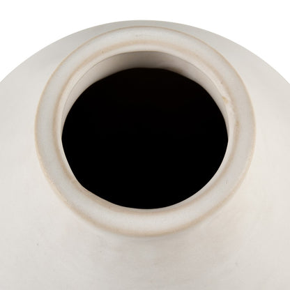 Atlas Lighting Faye Small Vase | White Earthenware | Shelf & Tabletop Decor | 6.75 x 6.75 x 10 in | Model AC11303-01