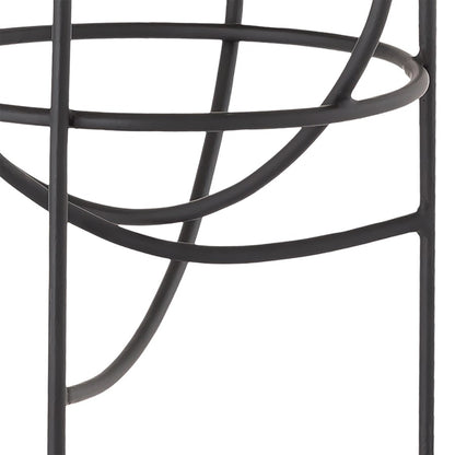 Atlas Lighting Friends Small Candleholder | Modern Matte Black Metal | Dining Room & Mantel Decor | 30.5in H | Model AC11324-01