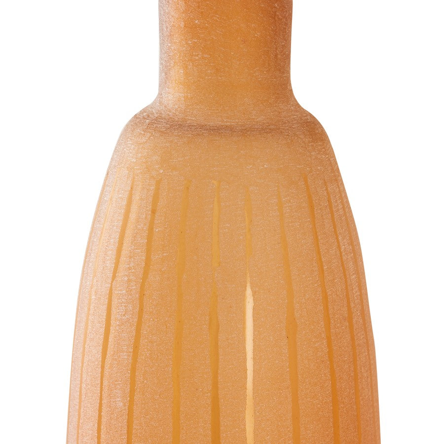 Atlas Lighting Georgia Vase Set of 3 | Frosted Orange Glass | Living Room & Entryway Decor | 25-35in H | Model AC11332-01S