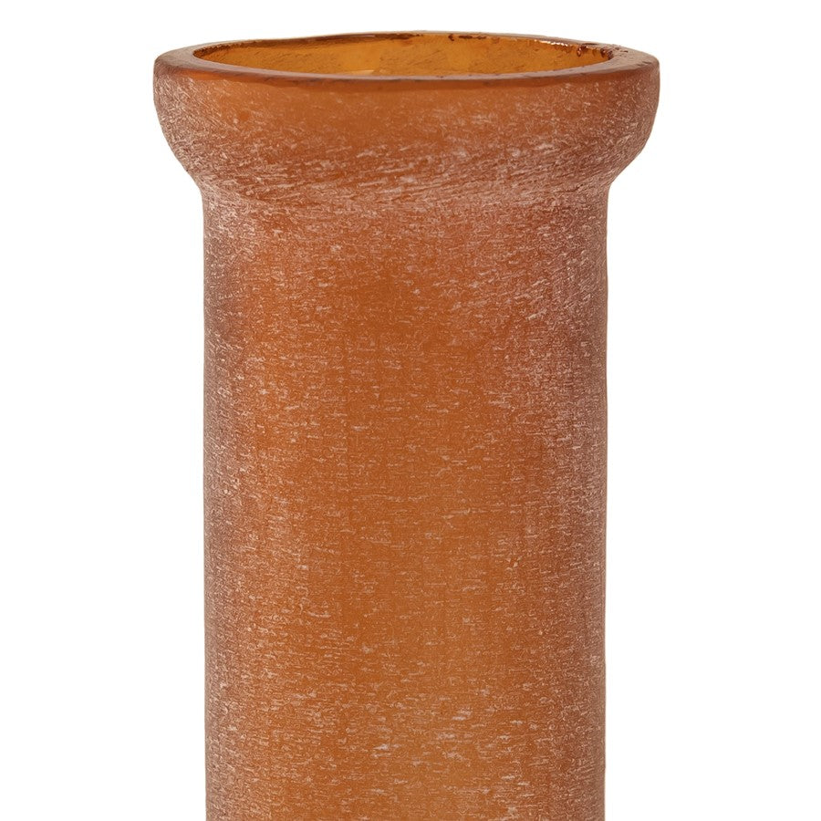 Atlas Lighting Georgia Vase Set of 3 | Frosted Orange Glass | Living Room & Entryway Decor | 25-35in H | Model AC11332-01S