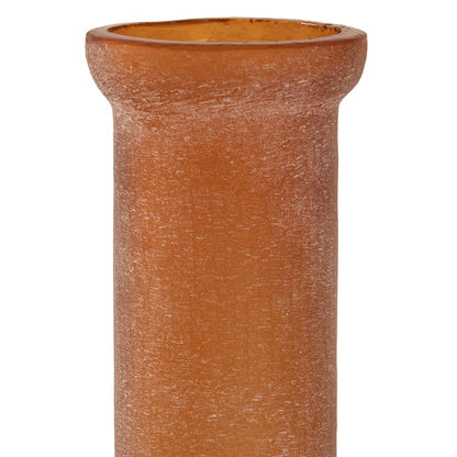Atlas Lighting Georgia Vase Set of 3 | Frosted Orange Glass | Living Room & Entryway Decor | 25-35in H | Model AC11332-01S
