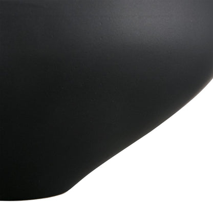 Atlas Lighting Greer Tall Bowl | Matte Black & Gold Glazed Earthenware | Living Room & Entryway Decor | 12 x 11 x 6 in | Model AC11350-03