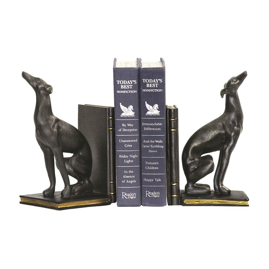 Atlas Lighting Greyhound Bookend/Set of 2, Black - AC11353-01S