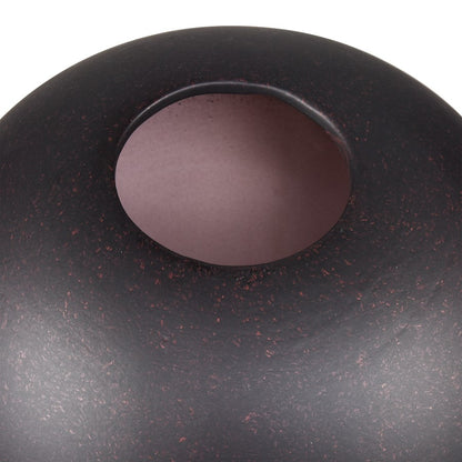 Atlas Lighting Hawking Large Vase | Matte Black Earthenware | Living Room & Entryway Tabletop Decor | 10 x 10 x 16 in | Model AC11375-02