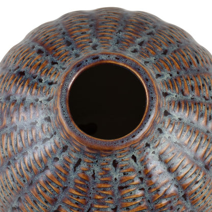 Atlas Lighting Hawley Small Vase | Brown Reactive Earthenware | Traditional Living Room & Entryway Decor | 8 x 8 x 10 in | Model AC11378-01