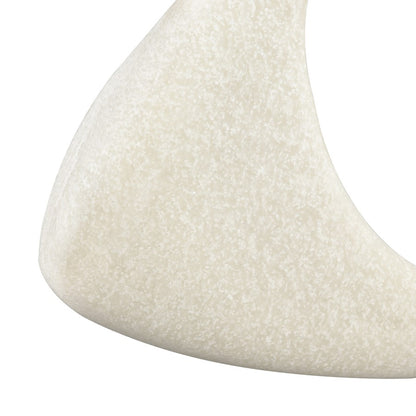 Atlas Lighting Hodge Small Sculpture | Alabaster Composite and Gold Metal | Living Room & Office Decor | 12 x 3.25 x 12.5 in | Model AC11386-01