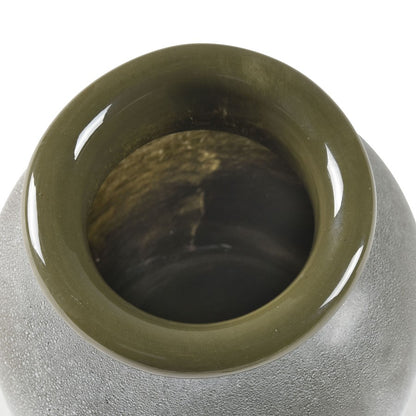 Atlas Lighting Hollum Large Vase | Frosted Green Glass | Farmhouse & Organic Decor | 8 x 8 x 13 in | Model AC11388-02