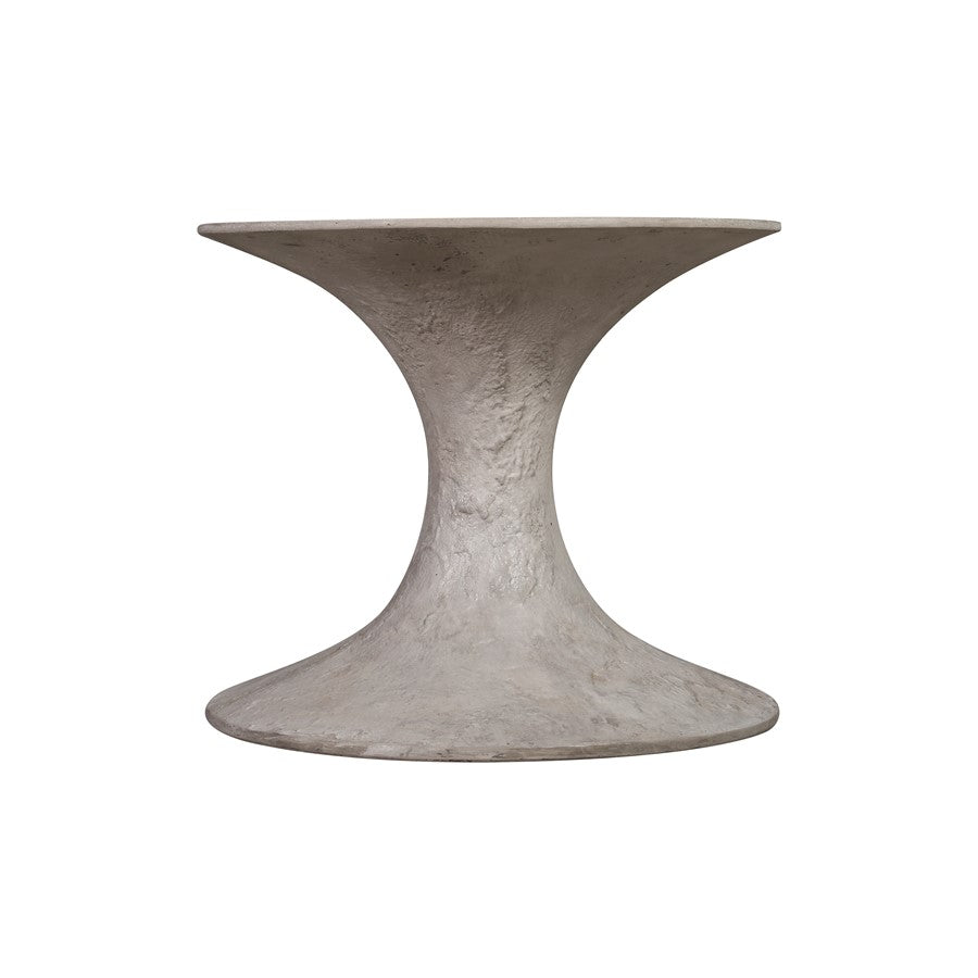 Atlas Lighting Hourglass Small Planter | Polished Concrete | Midcentury Modern Outdoor & Patio Decor | 25in W x 25in D x 21in H | Model AC11392-01