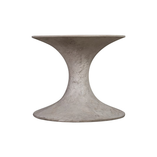Atlas Lighting Hourglass Small Planter | Polished Concrete | Midcentury Modern Outdoor & Patio Decor | 25in W x 25in D x 21in H | Model AC11392-01