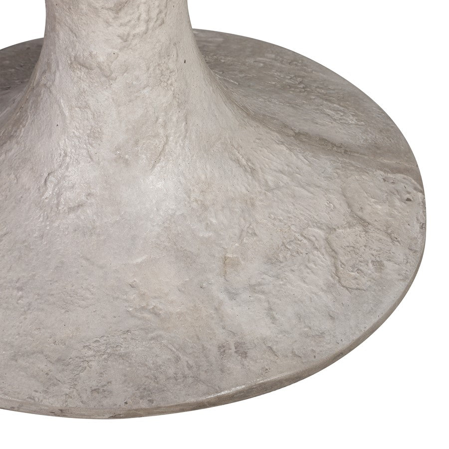 Atlas Lighting Hourglass Small Planter | Polished Concrete | Midcentury Modern Outdoor & Patio Decor | 25in W x 25in D x 21in H | Model AC11392-01