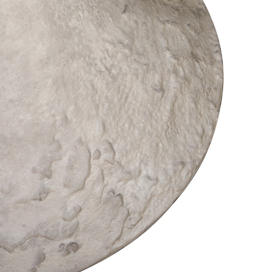 Atlas Lighting Hourglass Medium Planter | Polished Concrete | Midcentury Modern Outdoor & Patio Decor | 19in W x 19in D x 31in H | Model AC11392-02