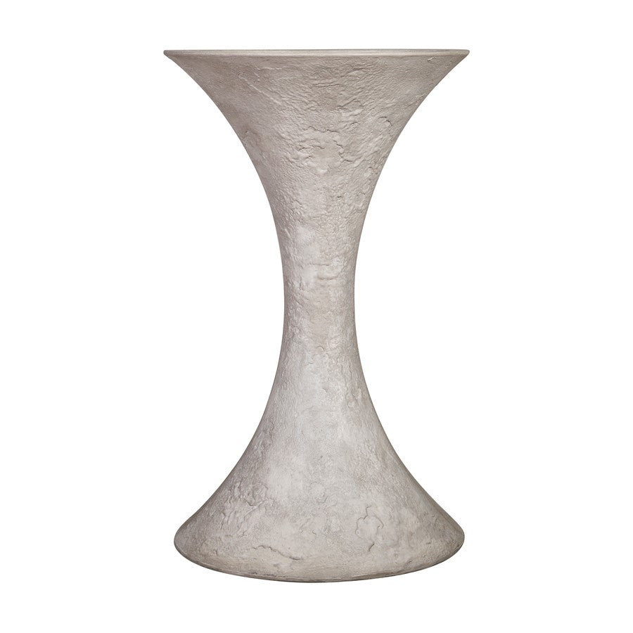 Atlas Lighting Hourglass Large Planter | Polished Concrete | Midcentury Modern Outdoor & Patio Decor | 23in W x 23in D x 39in H | Model AC11392-03