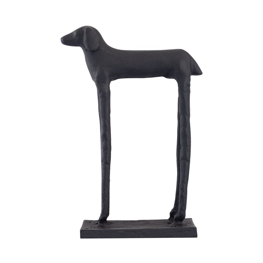 Atlas Lighting Jorgie Dog Object | Aged Black Metal Sculpture | Bookshelf & Desk Decor | 4 x 2.25 x 7.5 in | Model AC11405-01