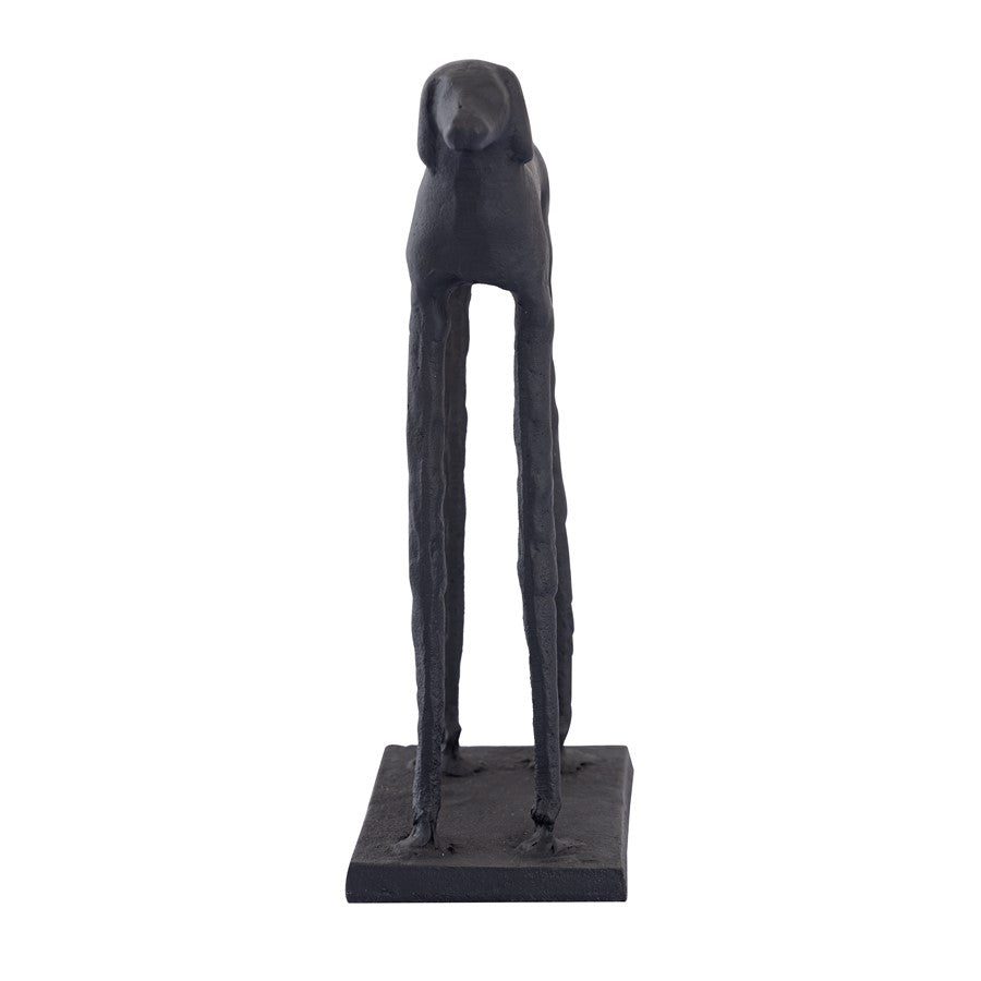 Atlas Lighting Jorgie Dog Object | Aged Black Metal Sculpture | Bookshelf & Desk Decor | 4 x 2.25 x 7.5 in | Model AC11405-01