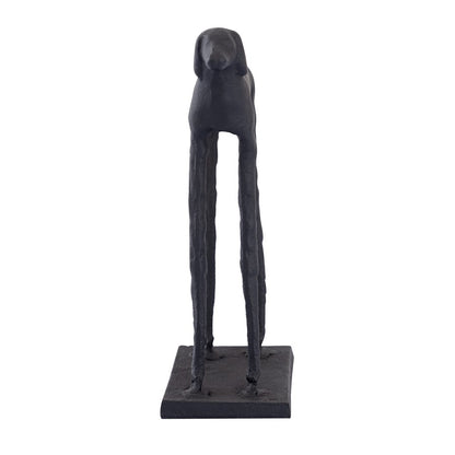 Atlas Lighting Jorgie Dog Object | Aged Black Metal Sculpture | Bookshelf & Desk Decor | 4 x 2.25 x 7.5 in | Model AC11405-01