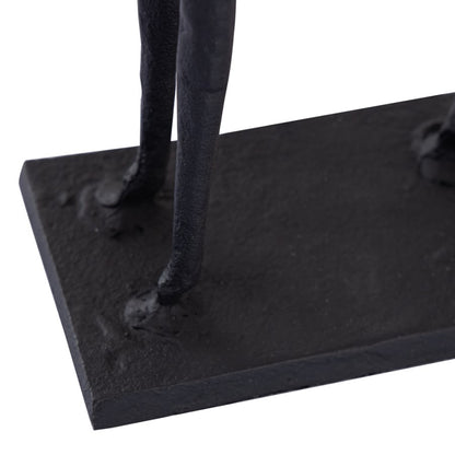 Atlas Lighting Jorgie Dog Object | Aged Black Metal Sculpture | Bookshelf & Desk Decor | 4 x 2.25 x 7.5 in | Model AC11405-01