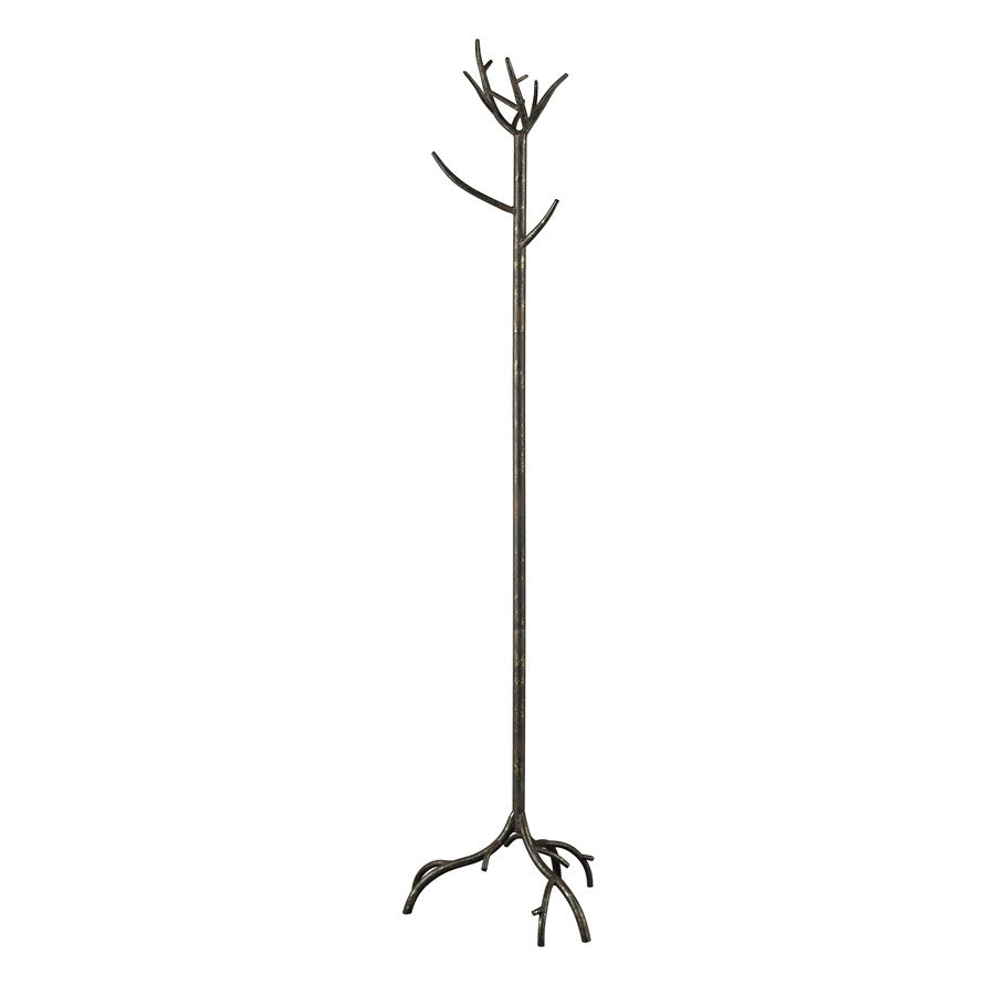 Atlas Lighting Kimberly 17in Coat Stand | Traditional Antique Bronze Metal | Entryway & Mudroom Coat Rack | 17 x 17 x 69 in | Model AC11415-01