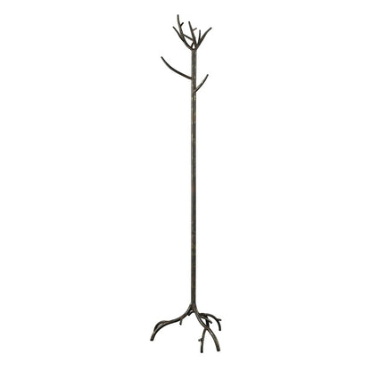 Atlas Lighting Kimberly 17in Coat Stand | Traditional Antique Bronze Metal | Entryway & Mudroom Coat Rack | 17 x 17 x 69 in | Model AC11415-01