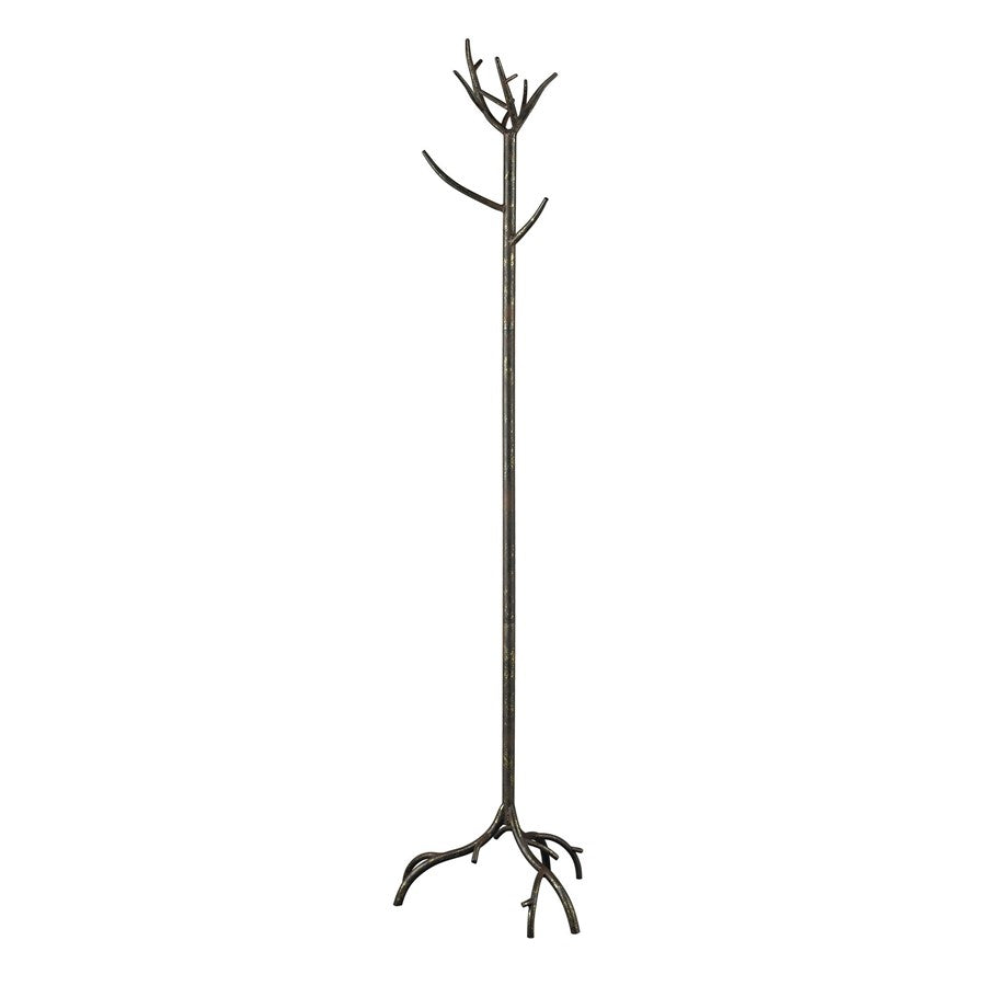 Atlas Lighting Kimberly 17in Coat Stand | Traditional Antique Bronze Metal | Entryway & Mudroom Coat Rack | 17 x 17 x 69 in | Model AC11415-01
