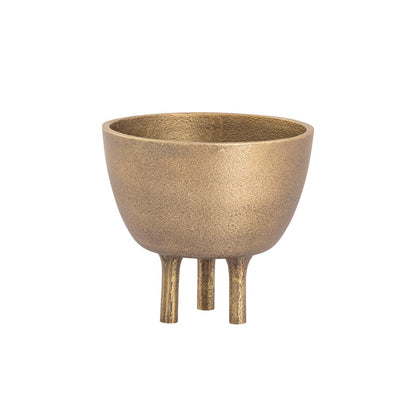 Atlas Lighting Kiser 6in Decorative Bowl | Modern Brass Metal | Dining Table & Entryway Display | 6 x 6 x 6 in | Model AC11419-01