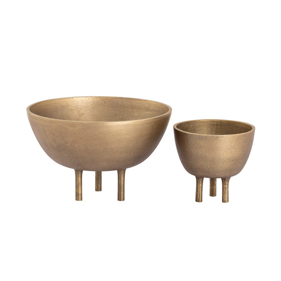 Atlas Lighting Kiser 6in Decorative Bowl | Modern Brass Metal | Dining Table & Entryway Display | 6 x 6 x 6 in | Model AC11419-01