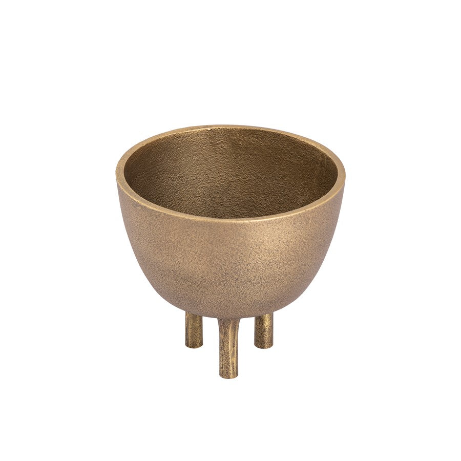 Atlas Lighting Kiser 6in Decorative Bowl | Modern Brass Metal | Dining Table & Entryway Display | 6 x 6 x 6 in | Model AC11419-01