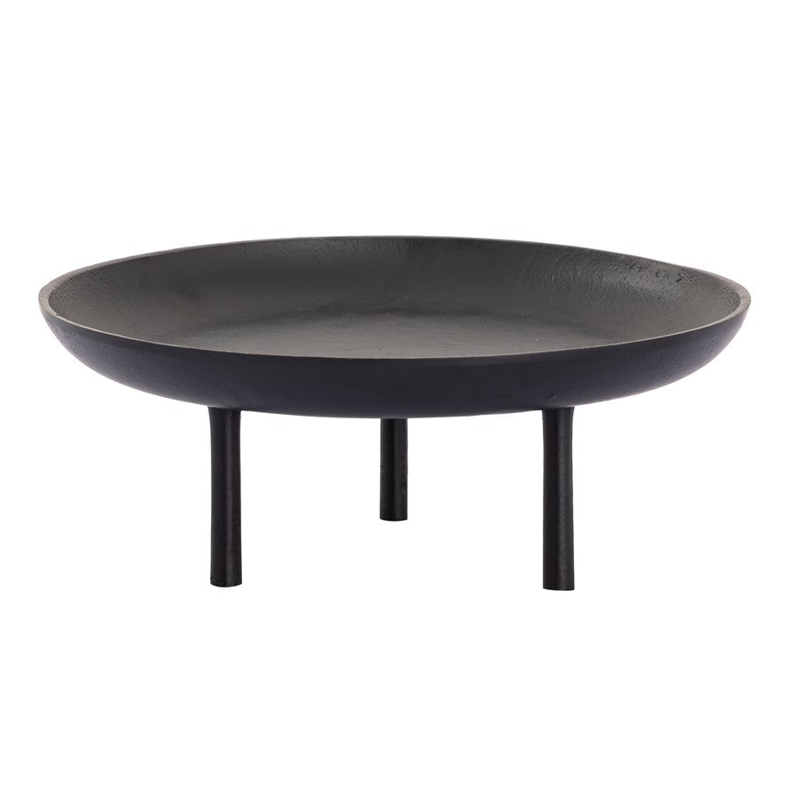 Atlas Lighting Kiser 12.5in Decorative Plate | Transitional Matte Black Metal | Dining Table & Entryway Display | Model AC11420-01