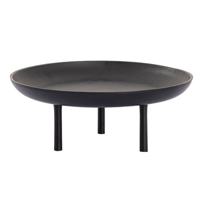 Atlas Lighting Kiser 12.5in Decorative Plate | Transitional Matte Black Metal | Dining Table & Entryway Display | Model AC11420-01