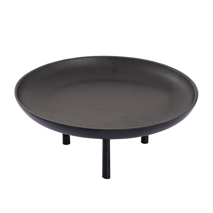 Atlas Lighting Kiser 12.5in Decorative Plate | Transitional Matte Black Metal | Dining Table & Entryway Display | Model AC11420-01