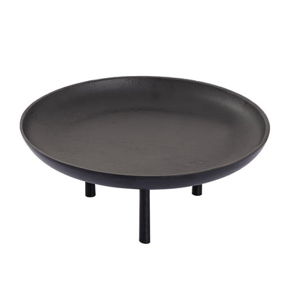 Atlas Lighting Kiser 12.5in Decorative Plate | Transitional Matte Black Metal | Dining Table & Entryway Display | Model AC11420-01