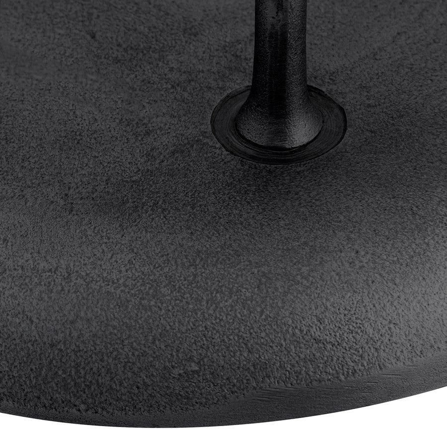 Atlas Lighting Kiser 12.5in Decorative Plate | Transitional Matte Black Metal | Dining Table & Entryway Display | Model AC11420-01