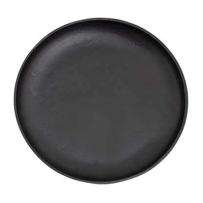 Atlas Lighting Kiser 12.5in Decorative Plate | Transitional Matte Black Metal | Dining Table & Entryway Display | Model AC11420-01