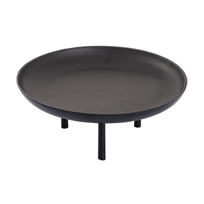 Atlas Lighting Kiser 12.5in Decorative Plate | Transitional Matte Black Metal | Dining Table & Entryway Display | Model AC11420-01