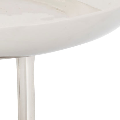 Atlas Lighting Kiser Large Plate | Polished Nickel Metal Serving Platter | Dining Room & Kitchen Entertaining | 12.5 x 12.5 x 5 in | Model AC11420-02