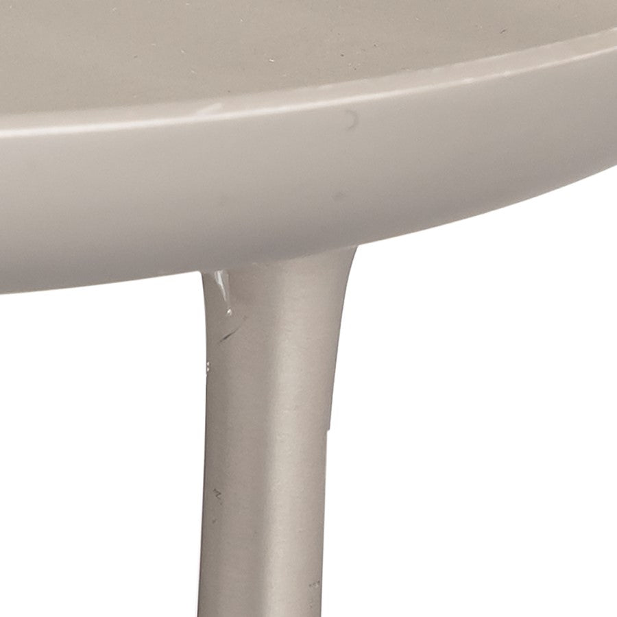 Atlas Lighting Kiser Small Plate | Brushed Nickel Metal Serving Platter | Dining Room & Kitchen Entertaining | 9.5 x 9.5 x 4 in | Model AC11420-03
