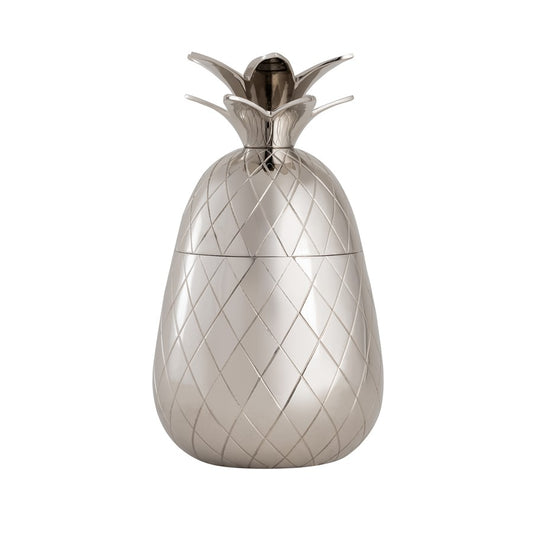 Atlas Lighting Little Island Pineapple Object | Transitional Silver Metal Decorative Box | Bookshelf & Tabletop Decor | Model AC11444-01