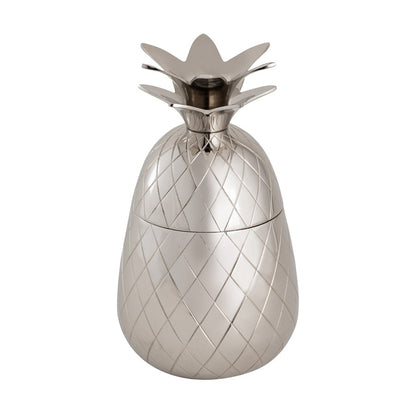 Atlas Lighting Little Island Pineapple Object | Transitional Silver Metal Decorative Box | Bookshelf & Tabletop Decor | Model AC11444-01