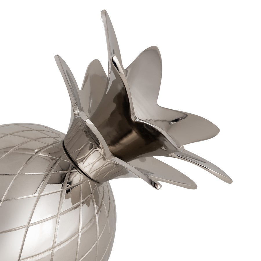 Atlas Lighting Little Island Pineapple Object | Transitional Silver Metal Decorative Box | Bookshelf & Tabletop Decor | Model AC11444-01