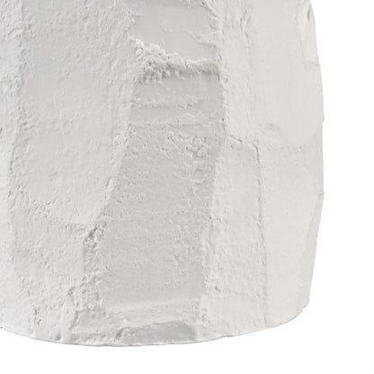 Atlas Lighting Lore Vase | Modern Matte White Earthenware Vase | Living Room & Entryway Decor | 6 x 6 x 16 in | Model AC11451-01