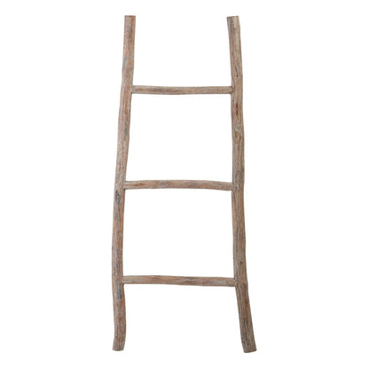 Atlas Lighting Lydia Wood Ladder, Small | Bleached Wood | Bathroom & Bedroom Towel Display | 17 x 1 x 39 in | Model AC11457-01