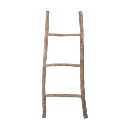 Atlas Lighting Lydia Wood Ladder, Small | Bleached Wood | Bathroom & Bedroom Towel Display | 17 x 1 x 39 in | Model AC11457-01