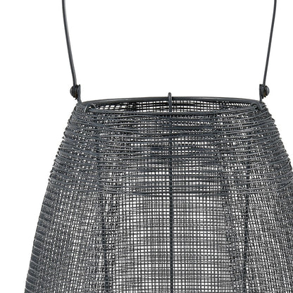 Atlas Lighting Magnet Lantern | Gray Metal & Clear Glass | Indoor Candle Lantern | 12 x 12 x 28 in | Model AC11458-01