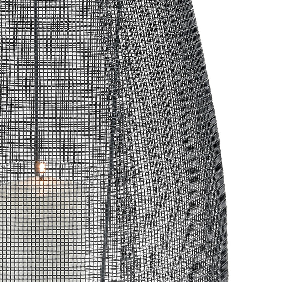 Atlas Lighting Magnet Lantern | Gray Metal & Clear Glass | Indoor Candle Lantern | 12 x 12 x 28 in | Model AC11458-01
