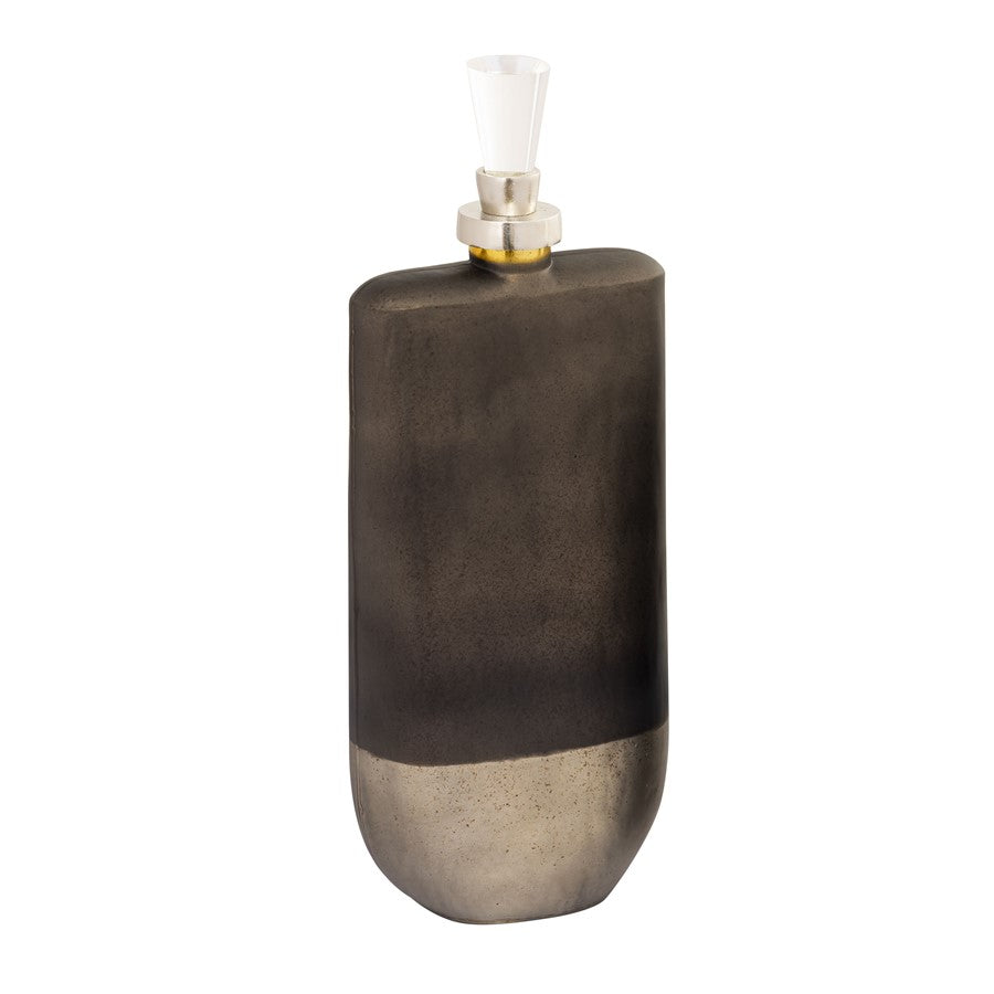 Atlas Lighting Mara Bottle Set of 2 | Transitional Metallic Brown Onyx Glass with Polished Nickel | Living Room & Shelf Display | Model AC11460-01S