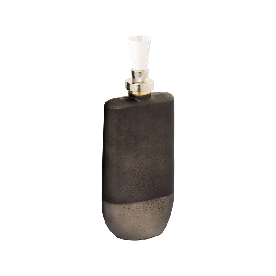 Atlas Lighting Mara Bottle Set of 2 | Transitional Metallic Brown Onyx Glass with Polished Nickel | Living Room & Shelf Display | Model AC11460-01S